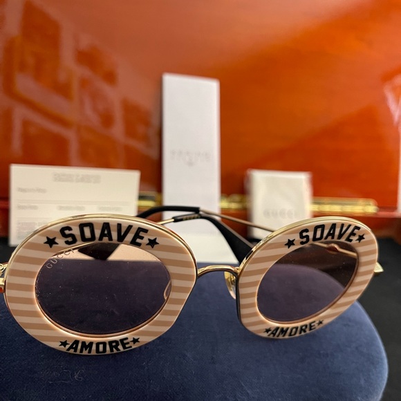Gucci unisex round sunglasses - Picture 5 of 16
